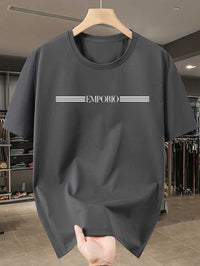 Men's T-shirt - Breathable and sweat-wicking short-sleeved round-neck casual and sportswear style shirt suitable for all seasons