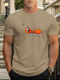 T Shirts For Men Ant 100% Cotton Graphic Printing Summer Round Neck T-Shirt Casual Breathable Street Style Daily Top