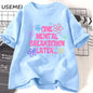 One Mental Breakdown Later T-shirts Women Men Cotton Casual Short Sleeve T Shirt Unisex Funny Graphic T Shirts Streetwear Tees