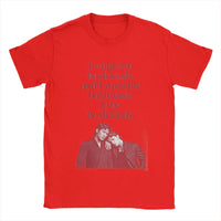 T Shirt Men's  Pure Cotton Unique T-Shirt Round Neck Heated Rivalry Tees Short Sleeve Clothing Classic